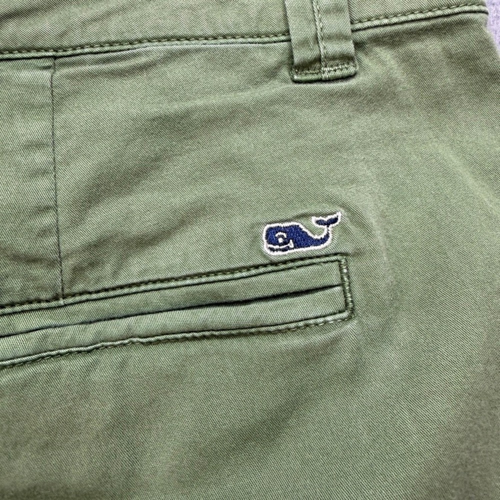Vineyard Vines Chino Pants Straight Leg 14 Green Cotton Stretch Casual Preppy - Picture 10 of 13